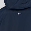 Mens Big & Tall Hooded Windbreaker in Dark Sapphire Navy / Haute Red DHM