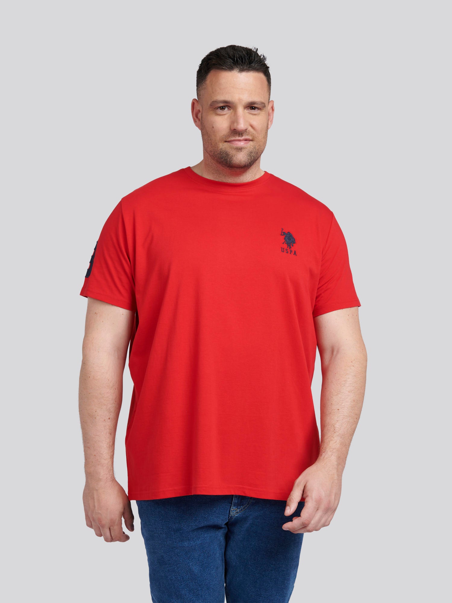 Mens Big & Tall Player 3 T-Shirt in Haute Red