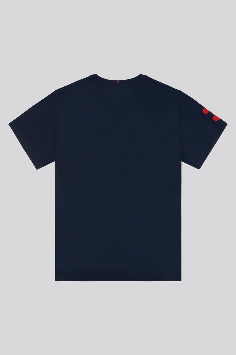 Mens Big & Tall Player 3 T-Shirt in Dark Sapphire Navy / Haute Red DHM