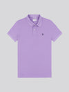 Mens Big & Tall Pique Polo Shirt in Chalk Violet