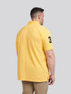 Mens Big & Tall Player 3 Pique Polo Shirt in Sunset Gold