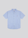 Mens Big & Tall Short Sleeve Oxford Shirt in Blue Yonder