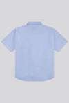 Mens Big & Tall Short Sleeve Oxford Shirt in Blue Yonder