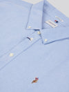 Mens Big & Tall Short Sleeve Oxford Shirt in Blue Yonder