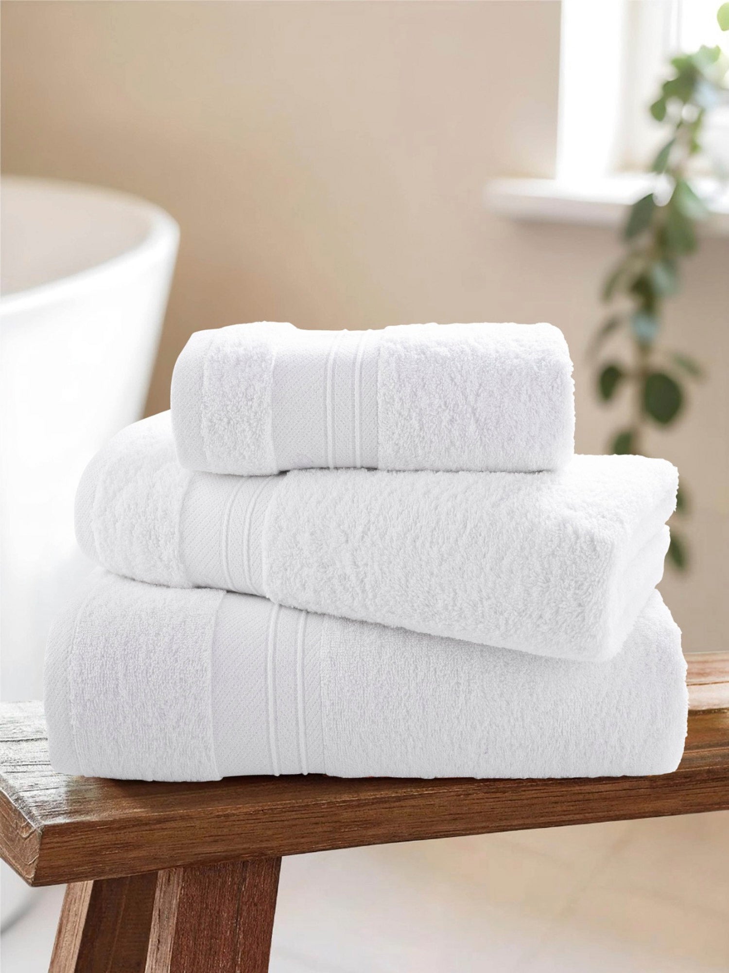 U.S. Polo Assn. Super Soft Pure Cotton Towel Bright White