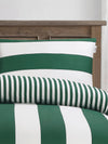 U.S. Polo Assn. Pure Cotton Block Stripe Duvet Set Green Jacket