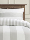 U.S. Polo Assn. Pure Cotton Block Stripe Duvet Set Vapor Blue