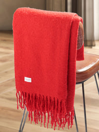 U.S. Polo Assn. Premium Super Soft Hanging Throw Haute Red