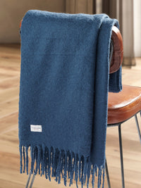 U.S. Polo Assn. Premium Super Soft Hanging Throw Navy Iris