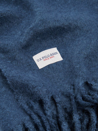 U.S. Polo Assn. Premium Super Soft Hanging Throw Navy Iris