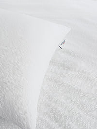 U.S. Polo Assn. Pure Cotton Classic Seersucker Duvet Set Bright White