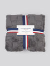 U.S. Polo Assn. Premium Plush Jacquard Throw Tornado