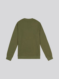 Mens Crew Neck Sweatshirt in Deep Lichen Green