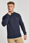 Mens Crew Neck Sweatshirt in Navy Blue