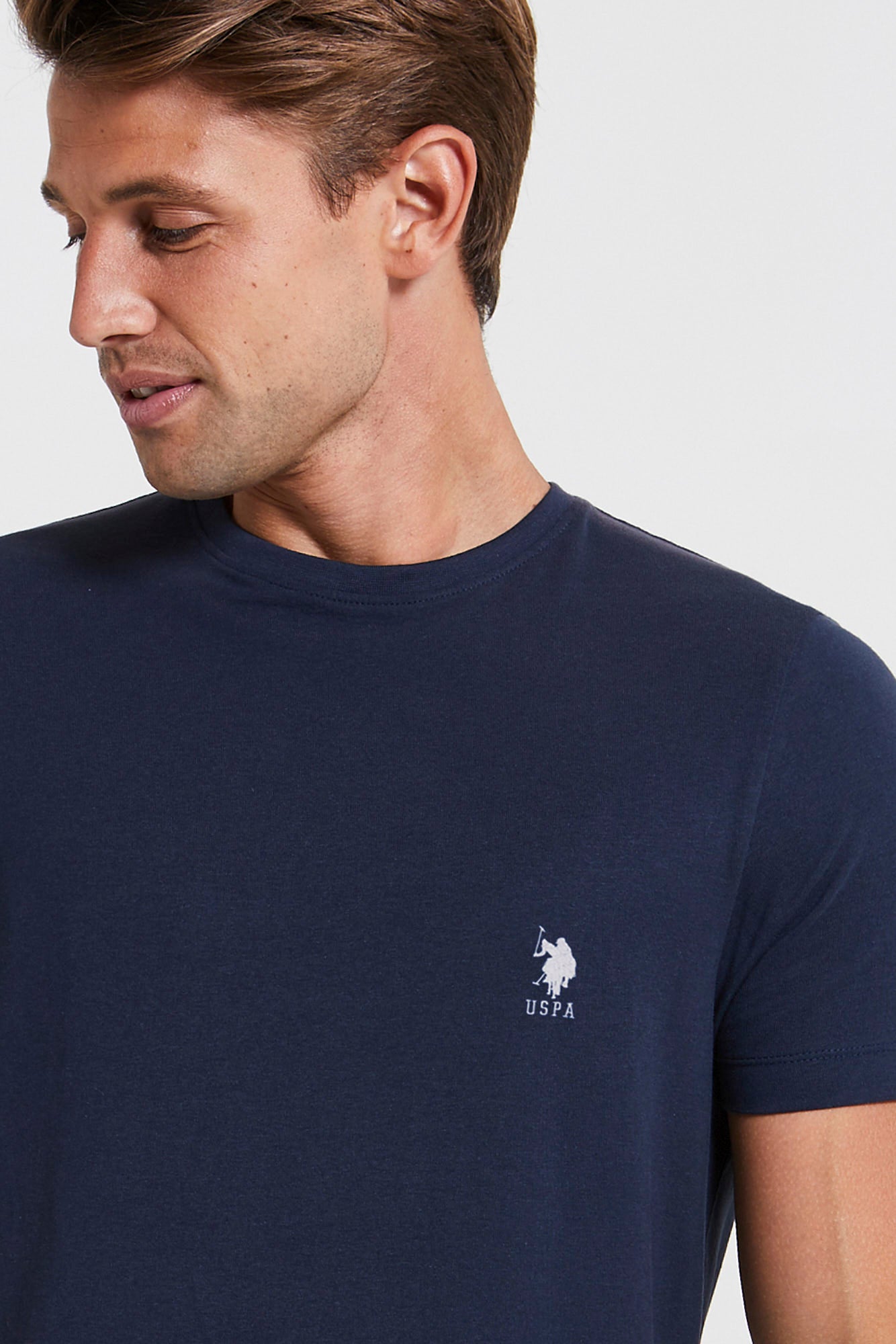 Mens 2 Pack Short Sleeve Lounge T-Shirts in Navy Blue