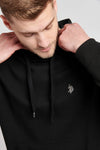 Mens Classic Fleece Hoodie in Black