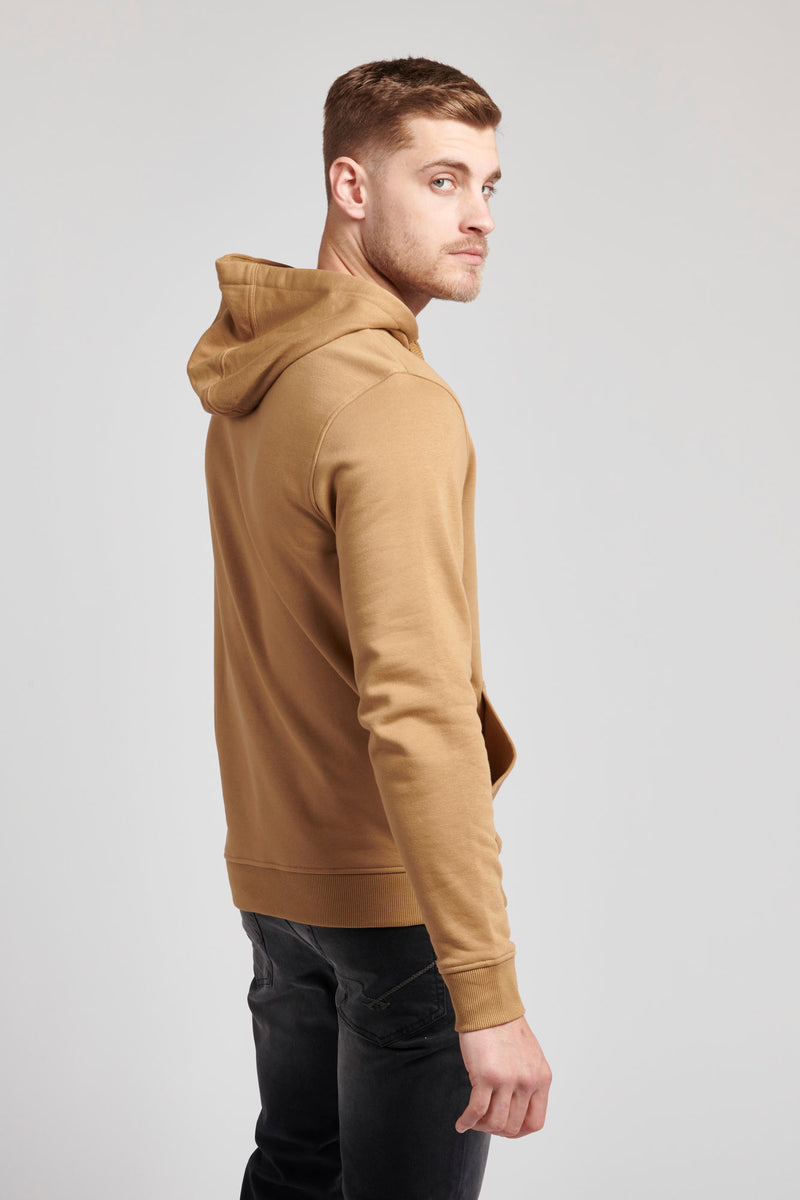 Mens Classic Fleece Hoodie in Tigers Eye