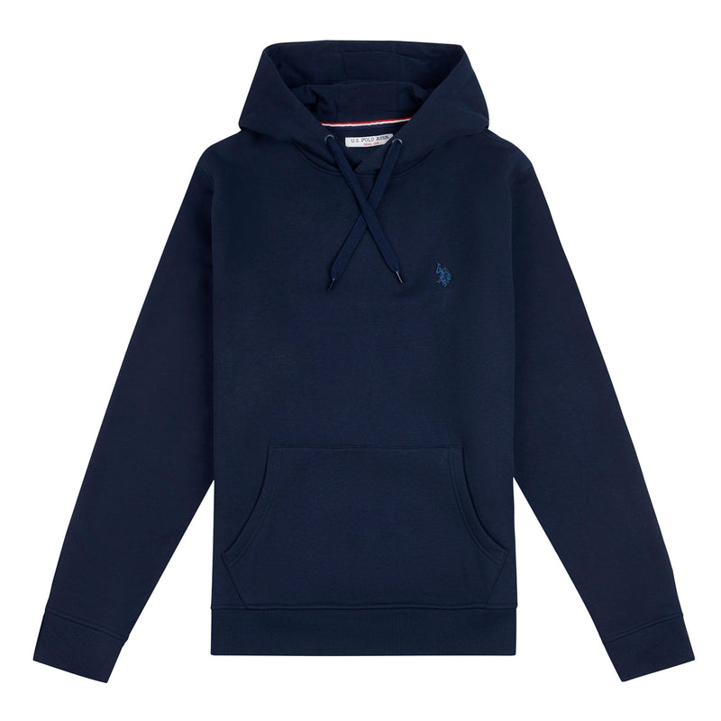 Mens Classic Fleece Hoodie in Navy Blue