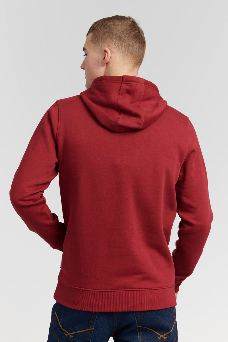 Mens Classic Fleece Hoodie in Biking Red