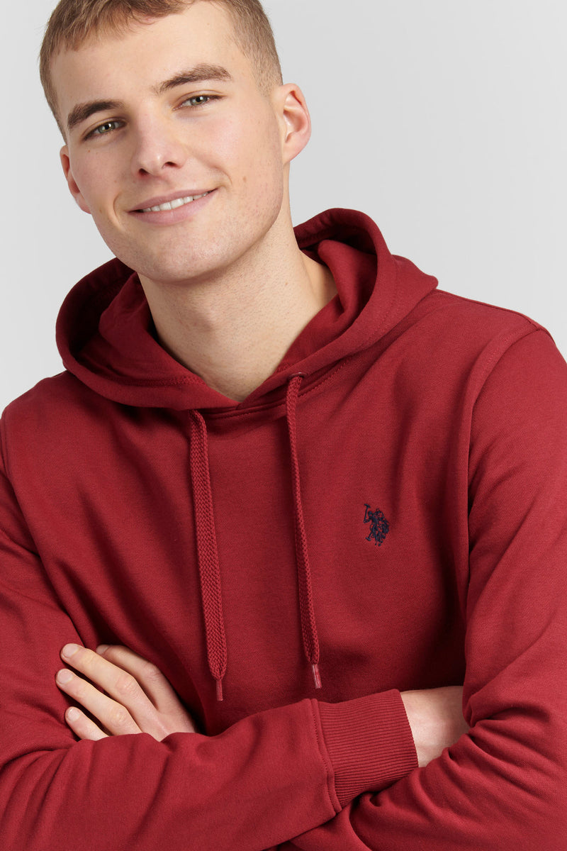 Mens Classic Fleece Hoodie in Biking Red