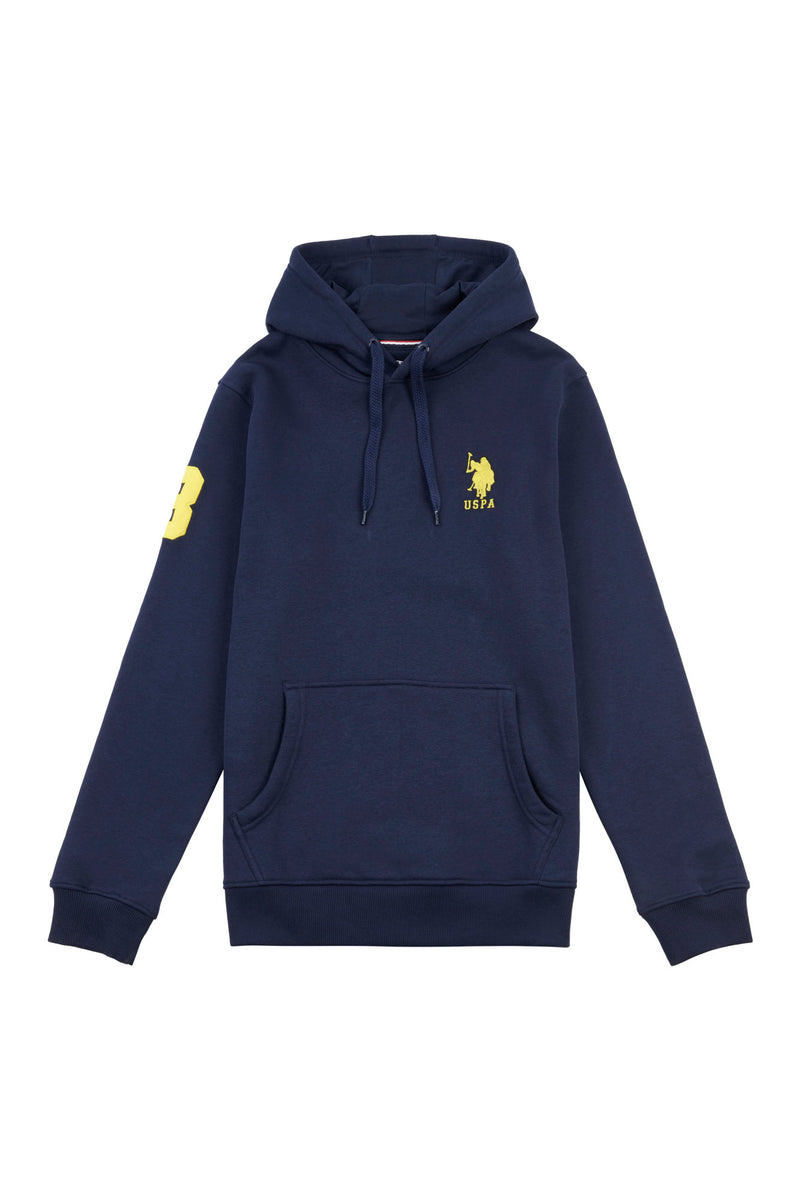 Mens Player 3 Hoodie in Navy Blazer Yellow DHM