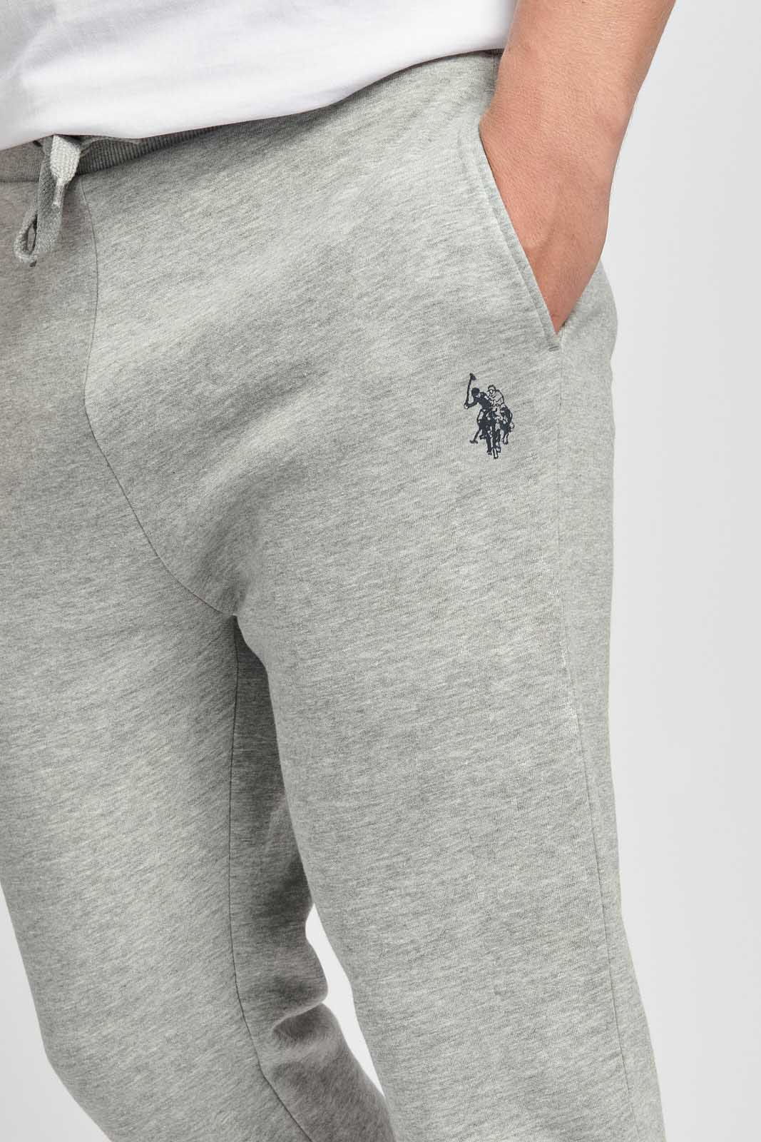 U.S. Polo Assn. Stripe Tape Fleece Joggers, Heather Light Grey, Small :  : Clothing, Shoes & Accessories