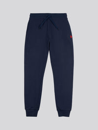 Mens Fleece Joggers in Navy Blazer Red DHM