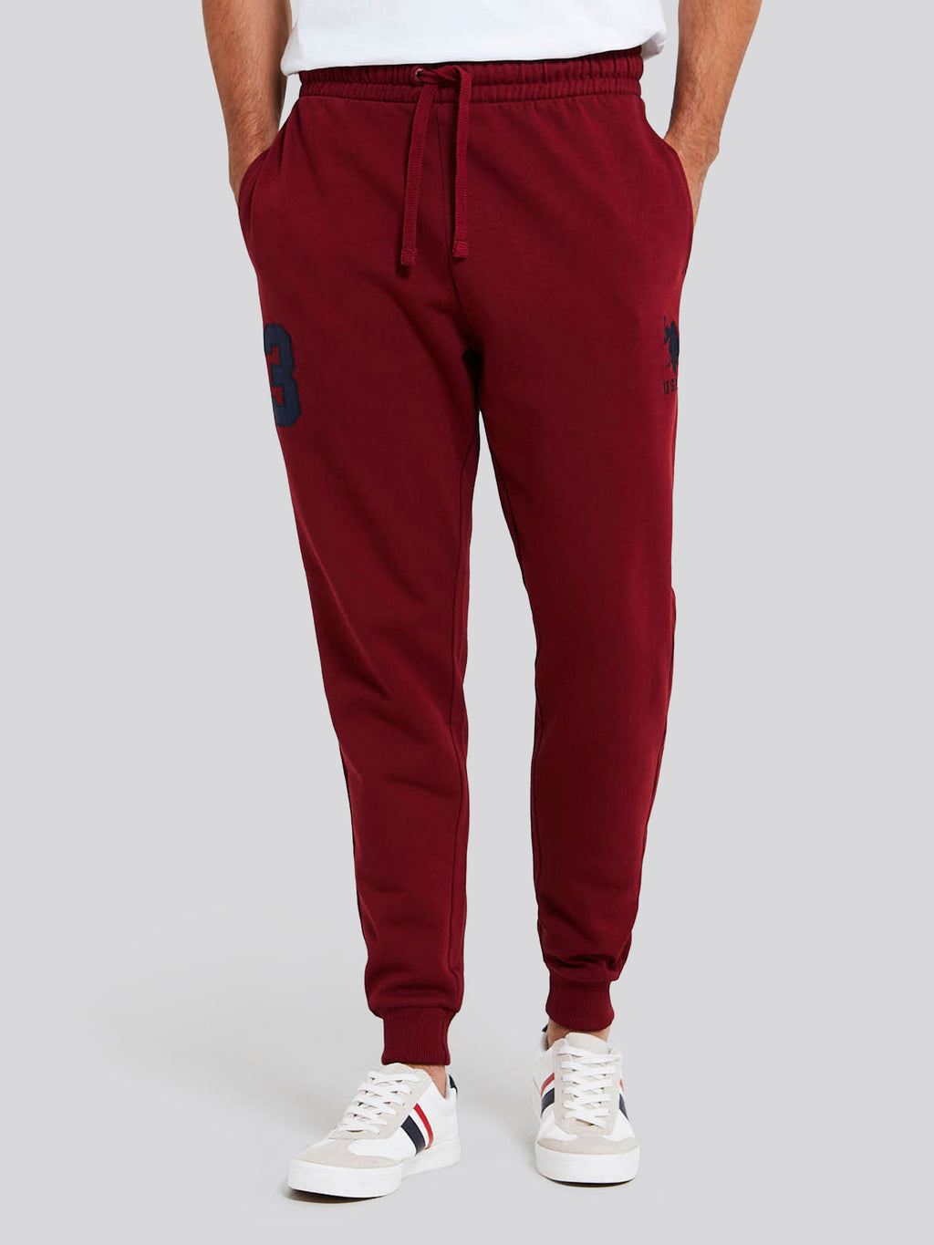 U.S. Polo Assn. Mens Player 3 Joggers in Biking Red – U.S. Polo Assn. UK