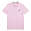 Mens Pique Polo Shirt in Orchid Pink Marl