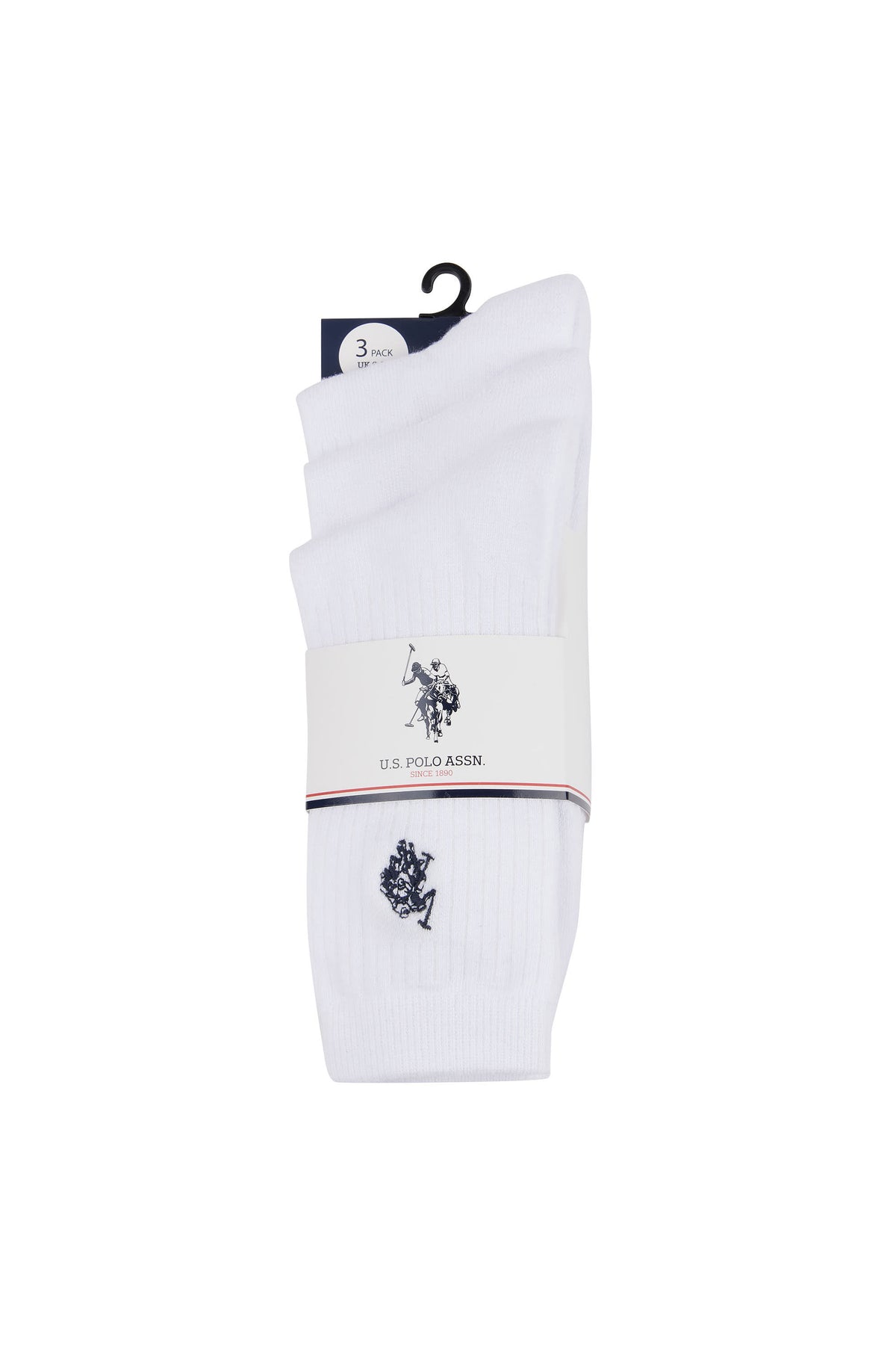3 Pack Sport Socks in Bright White