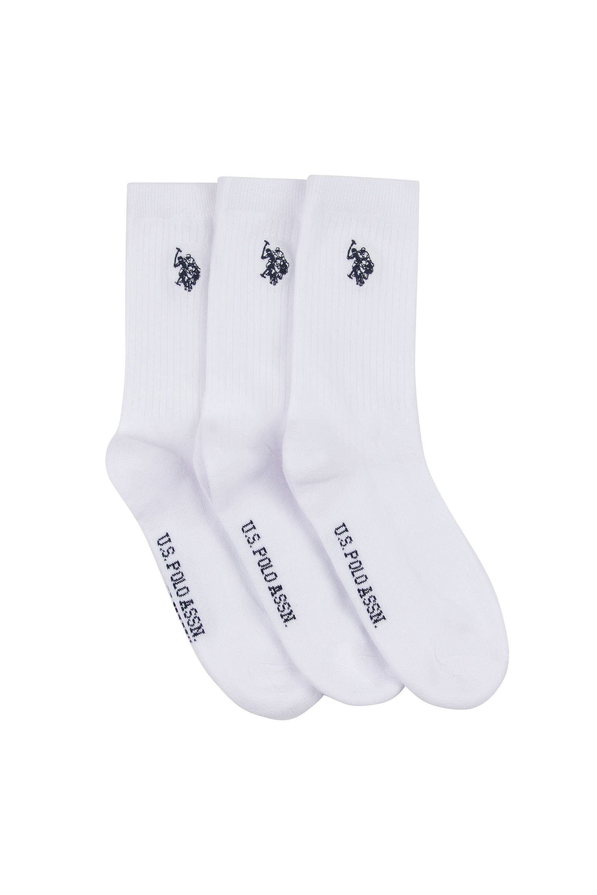 3 Pack Sport Socks in Bright White