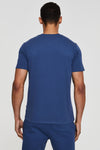 Mens Stacked Heritage T-Shirt in Dark Denim