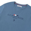 Mens Stacked Heritage T-Shirt in China Blue