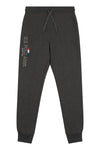 Mens Stacked Joggers in Charcoal Grey Marl