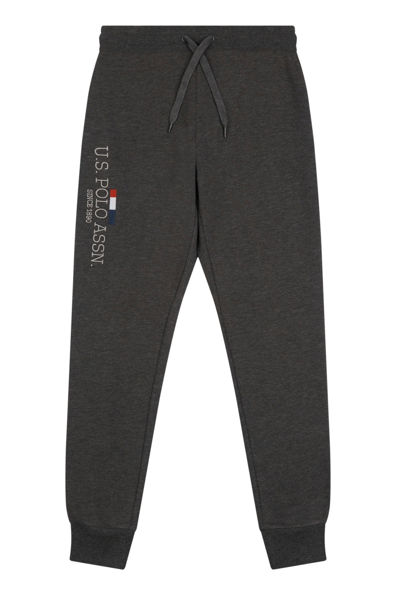 Mens Stacked Joggers in Charcoal Grey Marl