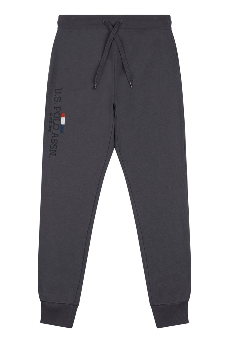 Mens Stacked Joggers in Ebony