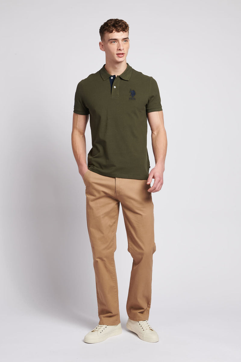 Mens Player 3 Polo Shirt in Forest Night