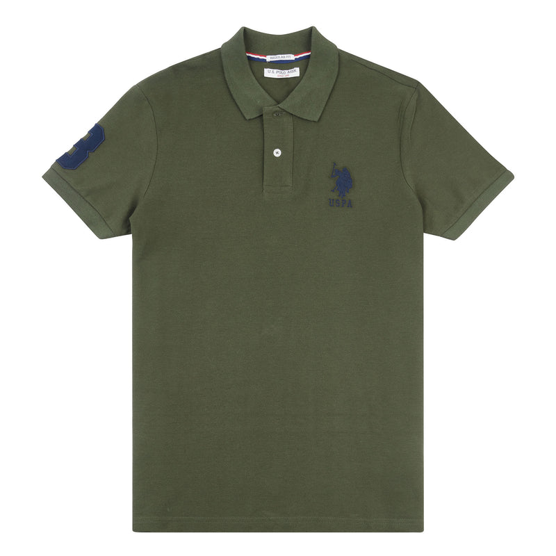 Mens Player 3 Polo Shirt in Forest Night