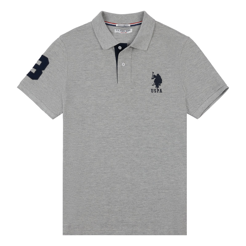 Mens Player 3 Polo Shirt in Vintage Grey Heather