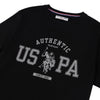 Mens Authentic USPA Graphic T-Shirt in Black