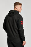 Mens Player 3 Zip-Through Hoodie in Black