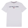 Mens Block Flag Graphic T-Shirt in Bright White