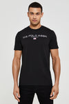 Mens Block Flag Graphic T-Shirt in Black