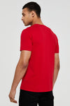 Mens Block Flag Graphic T-Shirt in Tango Red