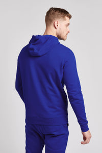 Mens Block Flag Graphic Hoodie in Classic Blue