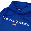 Mens Block Flag Graphic Hoodie in Classic Blue