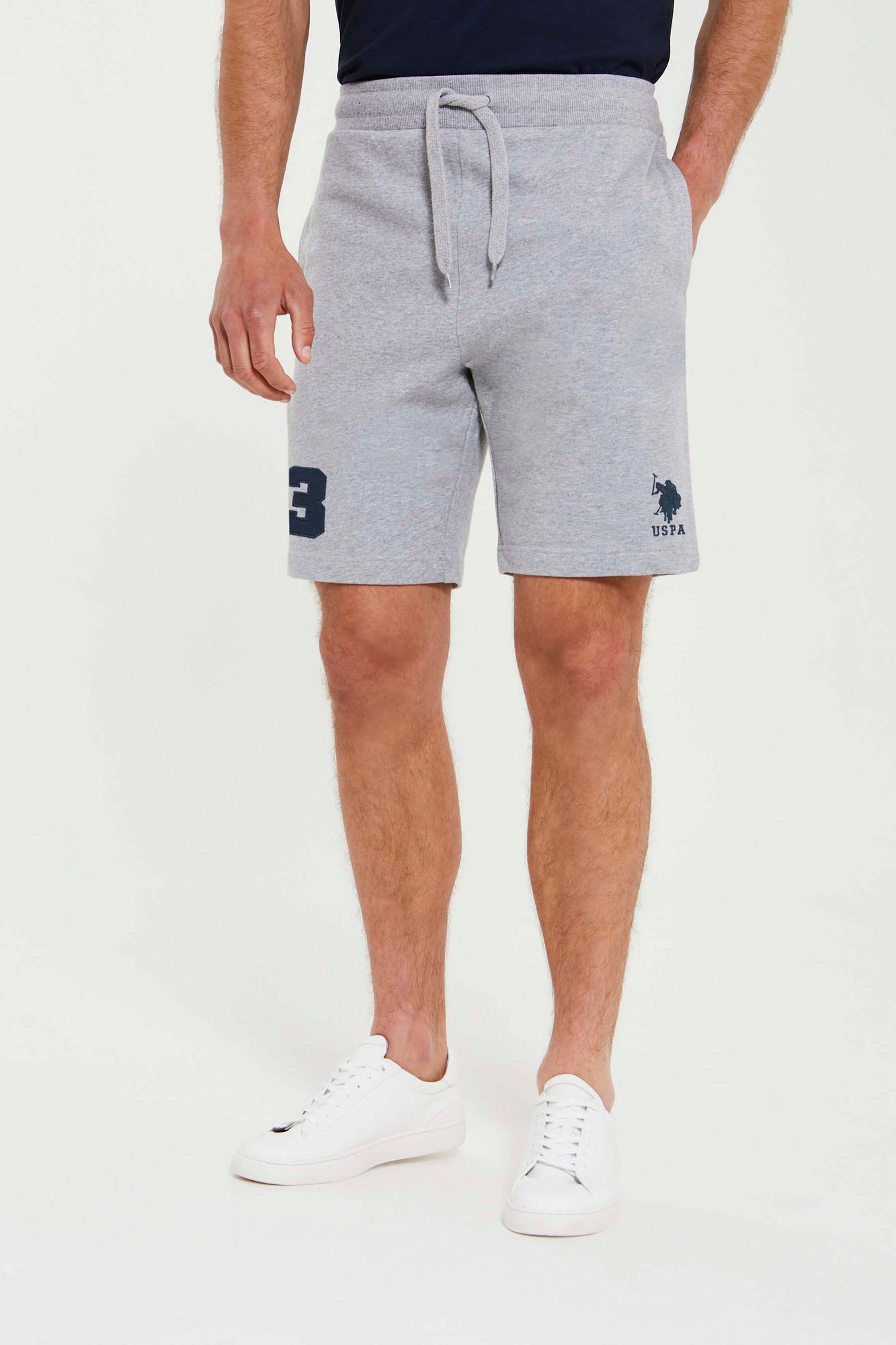 Grey polo sweat shorts sale