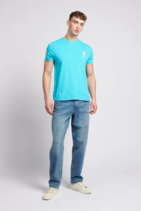 Mens Player 3 T-Shirt in Blue Atoll