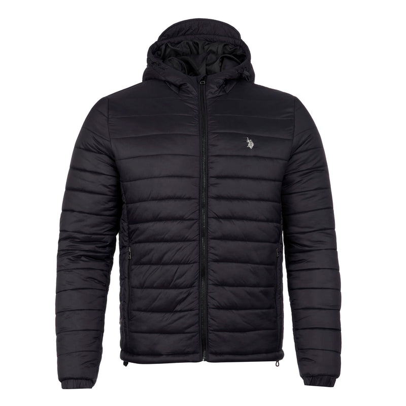 Mens Lightweight Puffer Jacket in Black U.S. Polo Assn. UK