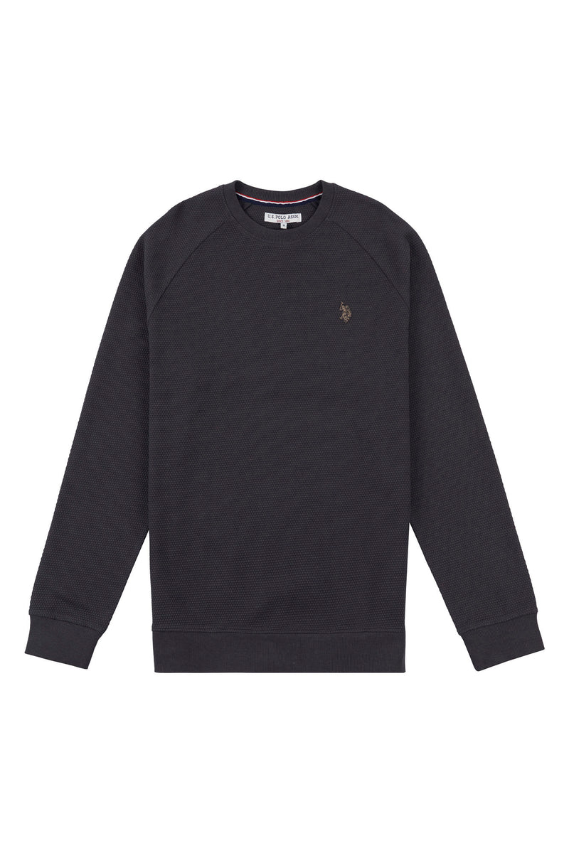 Mens Raglan Sweatshirt in Ebony